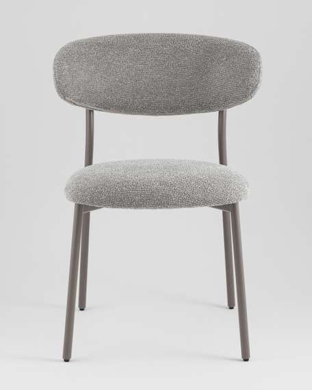 Стул обеденный Ayla серый серые ножки