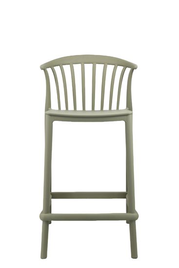 Стул полубарный Campo пластик зеленый