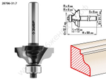 ЗУБР 31.7x13мм, радиус 4мм, фреза кромочная калевочная №3