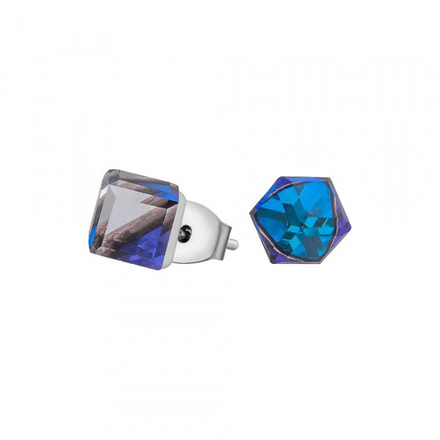 Серьги-пусеты Fiore Luna Crystal Bermuda Blue SWE1127/1 CBB S