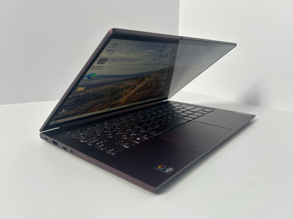 Ноутбук Lenovo Yoga Slim 7i 14IIL05 (82A10085RU) 14"/Intel Core i7-1065G7/RAM 16GB/SSD 512GB/Intel Iris Plus Graphics/1920*1080/IPS/Windows 11/Подсветка кл-ры: LED/Орхидея. Состояние: B1
