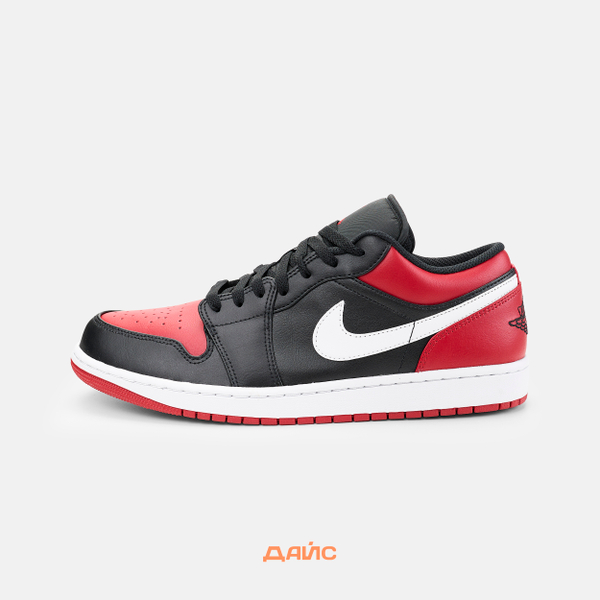 Кроссовки Jordan 1 Low Alternate Bred Toe  артикул:553558-066 - купить в магазине Дайс