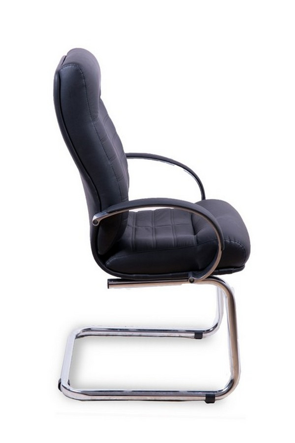 Кресло для руководителя КОНСУЛ КОРОТКИЙ ХРОМ КОНФЕРЕНЦ