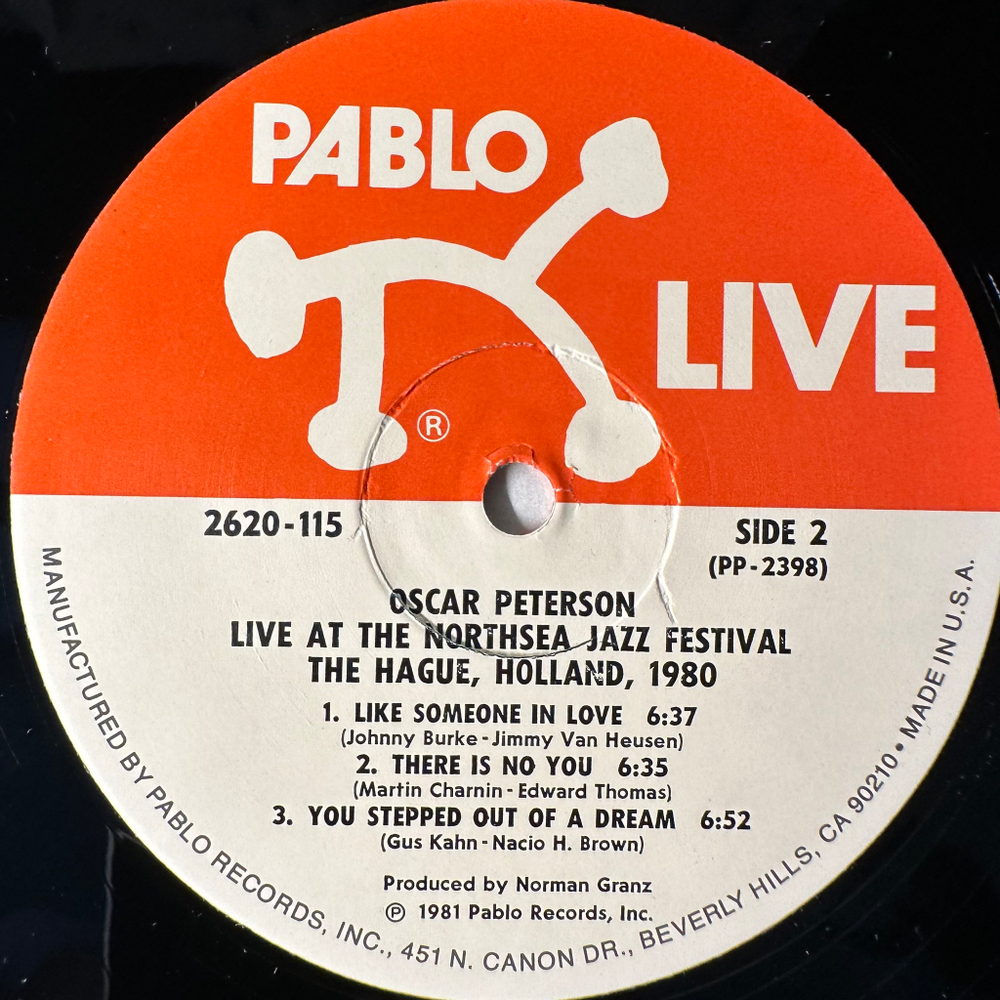 Oscar Peterson ‎– Live At The Northsea Jazz Festival, The Hague, Holland, 1980 2LP (США 1980г.)