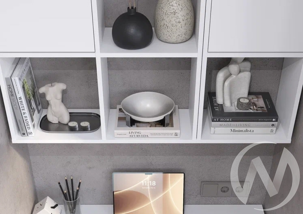 Стеллаж-полка СП-04 Берг (белый)