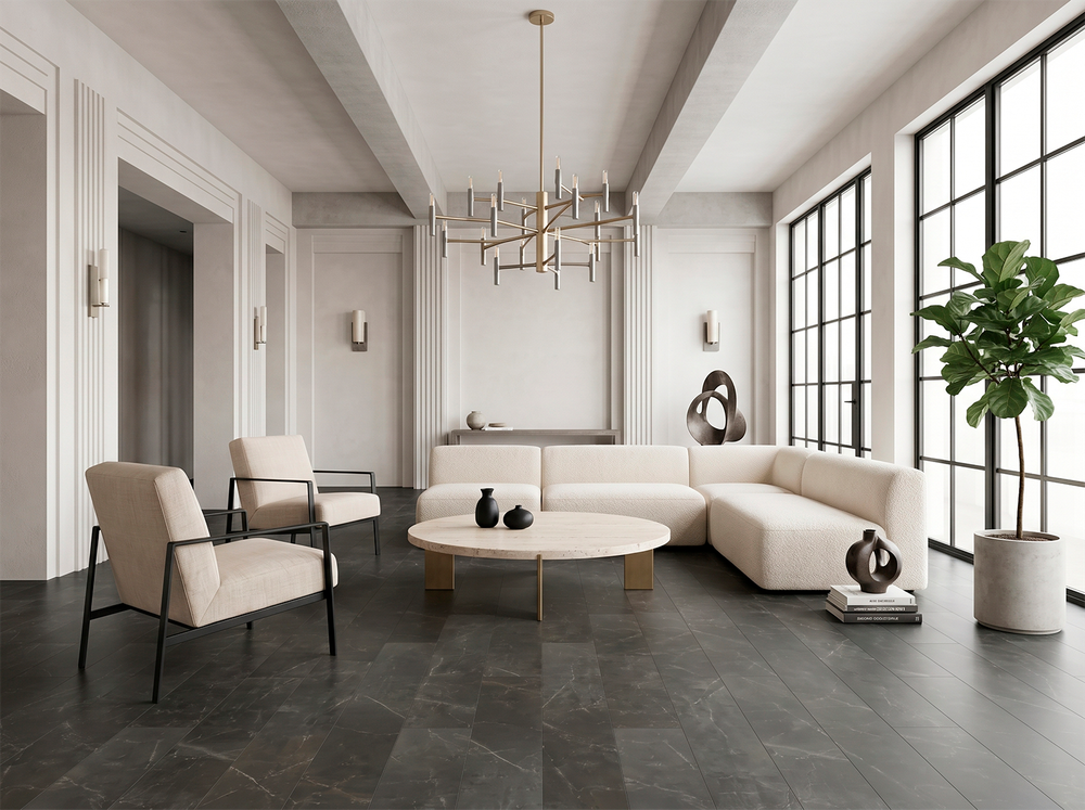 MSPC ламинат Stone Floor Графитовый мрамор 88182-3 MР