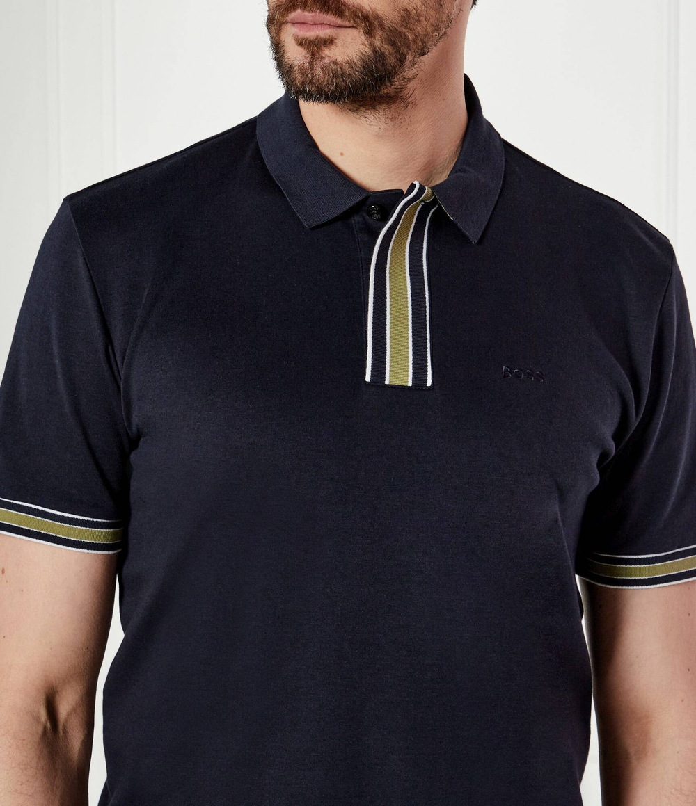 Поло Parlay BOSS BLACK - темно-синий(50486186)