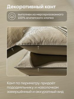 Комплект постельного белья Сатин-Жаккард Тессоро «Тепло леса»