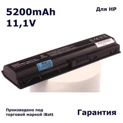 Аккумулятор iBatt 5200mAh, для 586021-001 HSTNN-LB0Q HSTNN-I77C