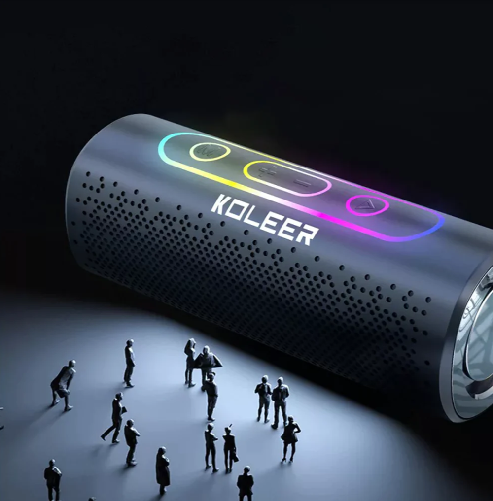 Беспроводная колонка Koleer S819 (5W/Radio/TF/USB) LED