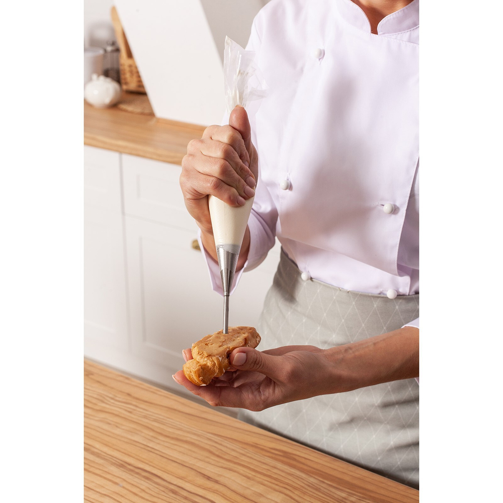 Насадка кондитерская для начинки «Эклер», d=2,4 см, выход 0,7 см, нержавеющая сталь