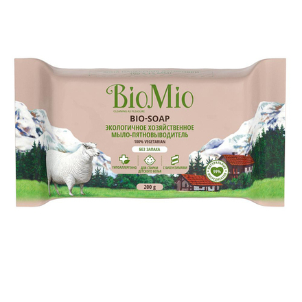 Хозяйственное мыло BioMio Bio-Soap, без запаха, 200 г