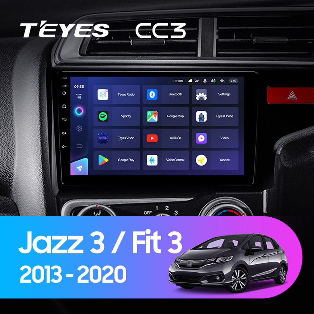 Teyes CC3 9" для Honda Fit, Jazz 3 2013-2020