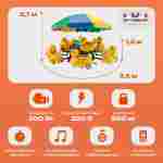 Электрическая Аттракцион карусель «Утята», 3,5х2,7 м