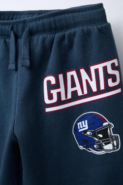 ZARA БРЮКИ-ДЖОГГЕРЫ С ПРИНТОМ GIANTS © NFL, МОРСКОЙ СИНИЙ