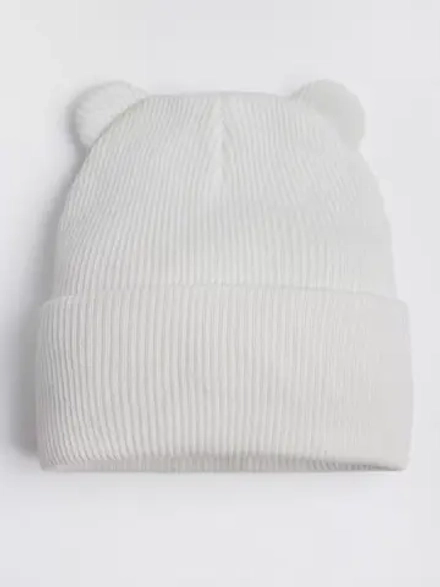 Шапка детская с ушками осенняя