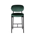 Стул полубарный Mason, бархат зеленый 19