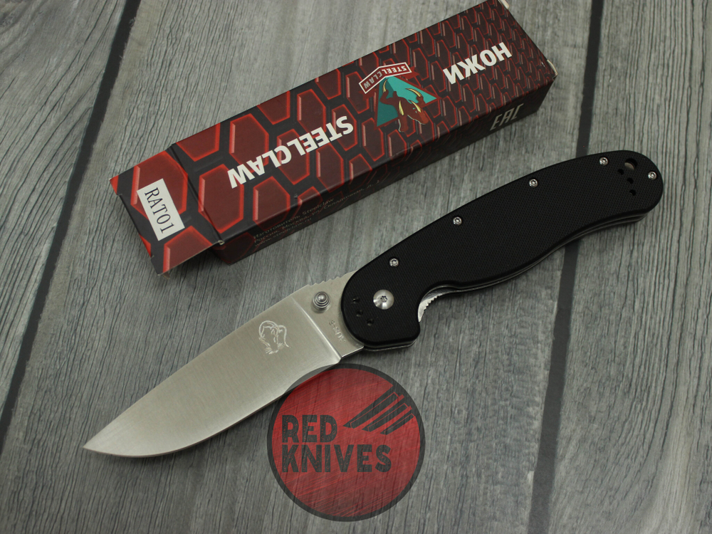 Нож Steelclaw "Крыса" черная