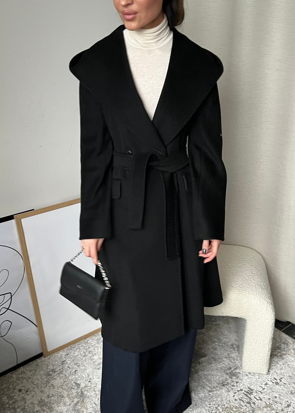 Шерстяное пальто MaxMara (верблюжья шерсть), XS