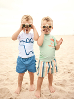 Костюм плавательный раздельный для мальчика Next E22-244, 2 шт., Салатовый, Голубой