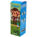 Поилка - кормушка портативная прогулочная с кнопкой «ЛЮБИМЫЙ БРО», цвет розовый, 350мл (коробка)