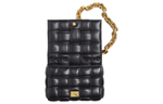 Bottega Veneta Chain Cassette Gold tone Crossbody Bag Black