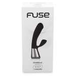 Черный интерактивный вибратор-кролик Kiiroo OhMiBod Fuse Vibrator Rabbit Black