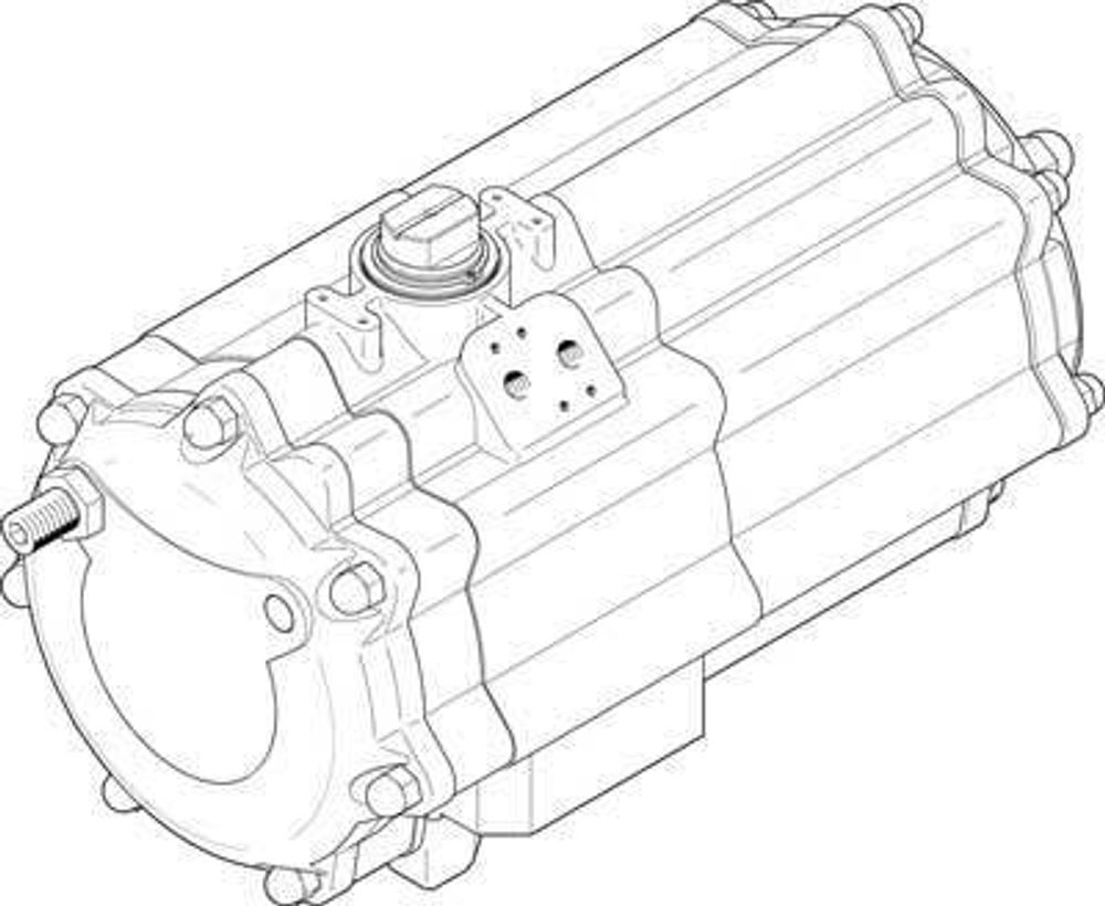 DAPS-2880-090-R-F16-T6 Неполноповоротный привод