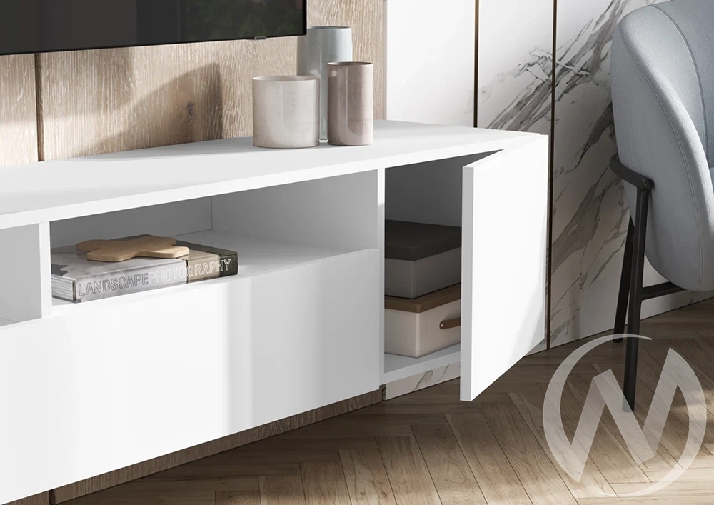 Тумба ТВ (2000) Сити (белый)