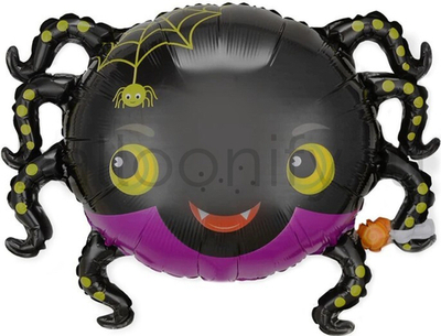 Шар (27''/69 см) Фигура, Паук, Черный, 1 шт.