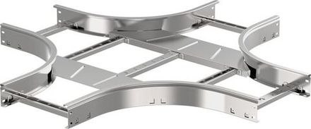 Ответвитель для лотка Х-образ. 100х400 R300 LESTA IEK CKR04-4-100-400