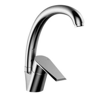 Смеситель кухня  Rossinka, высокий поворотный  излив , RS28-23