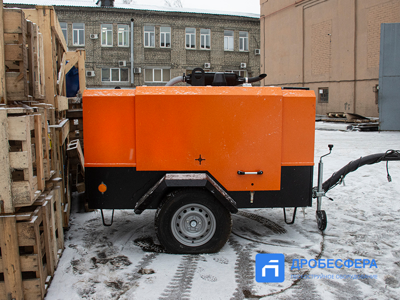 Дизельный компрессор ММЗ-ПВ 6/0,7 на шасси