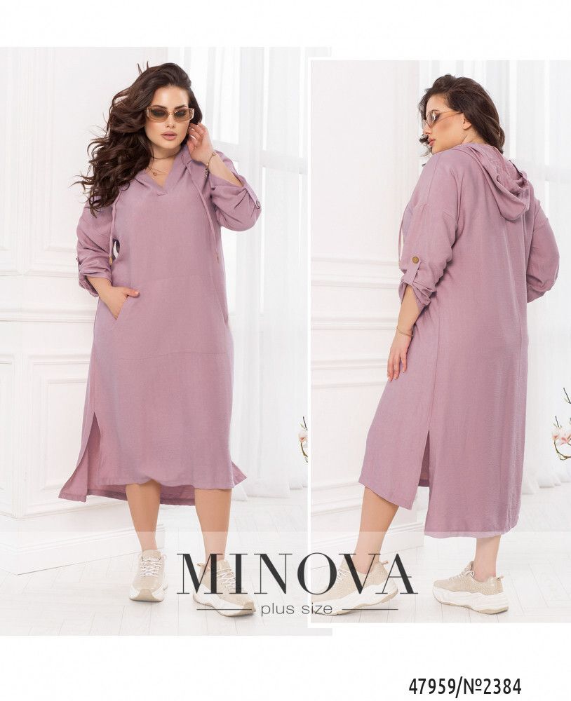Платье 2384-пудра Minova