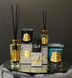 Свеча 750гр Cote Noire Luxury Candle Champagne золотая