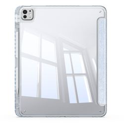 Чехол книжка синего цвета от Dux Ducis для Apple iPad Pro 13 с 2024 года, серия Unid Series Case, с держателем Apple Pencil и функцией автоматического перехода в спящий режим