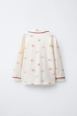 ZARA ПИЖАМА С ПРИНТОМ «ЩЕНКИ», РЫЖЕВАТО-КОРИЧНЕВЫЙ