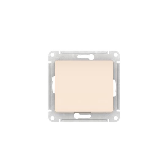 Кнопка нажимная Glossa (сх. 1) 10AX быстрозажим. клем. механизм беж. SE GSL000215S