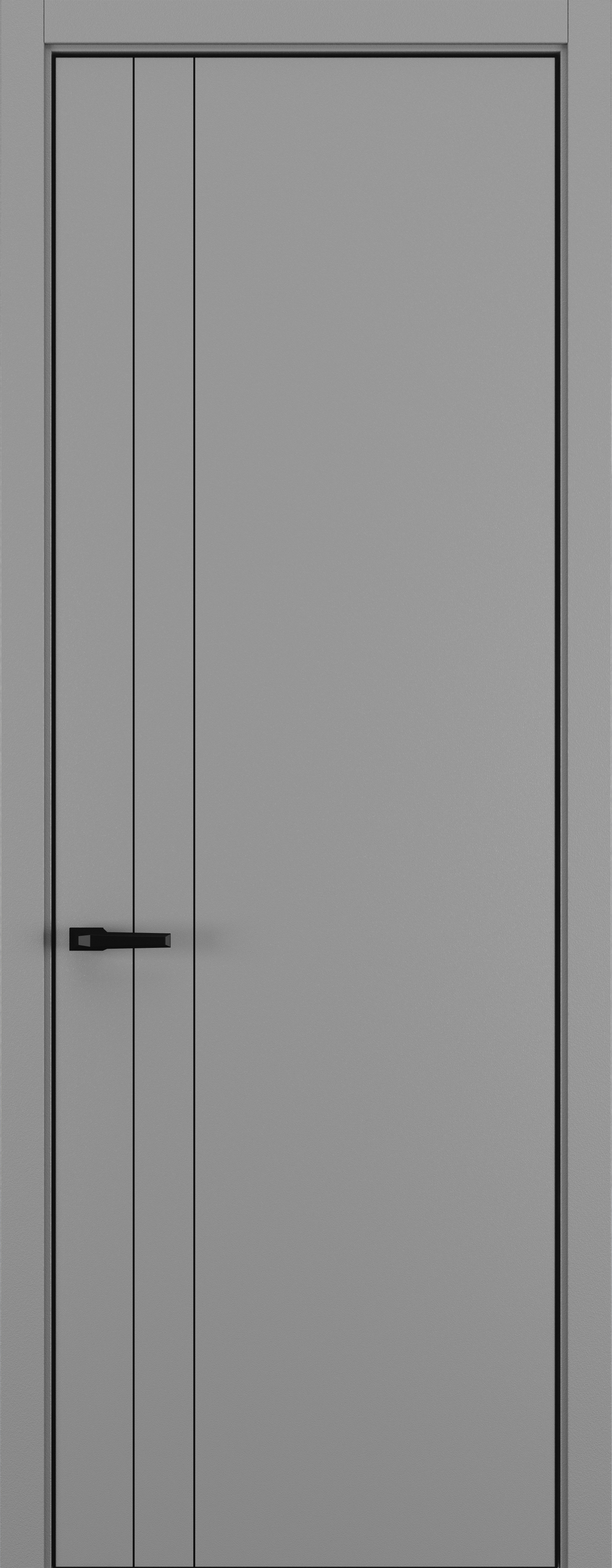 Межкомнатная дверь Zadoor Горизонт NH15 кромка ABS Black