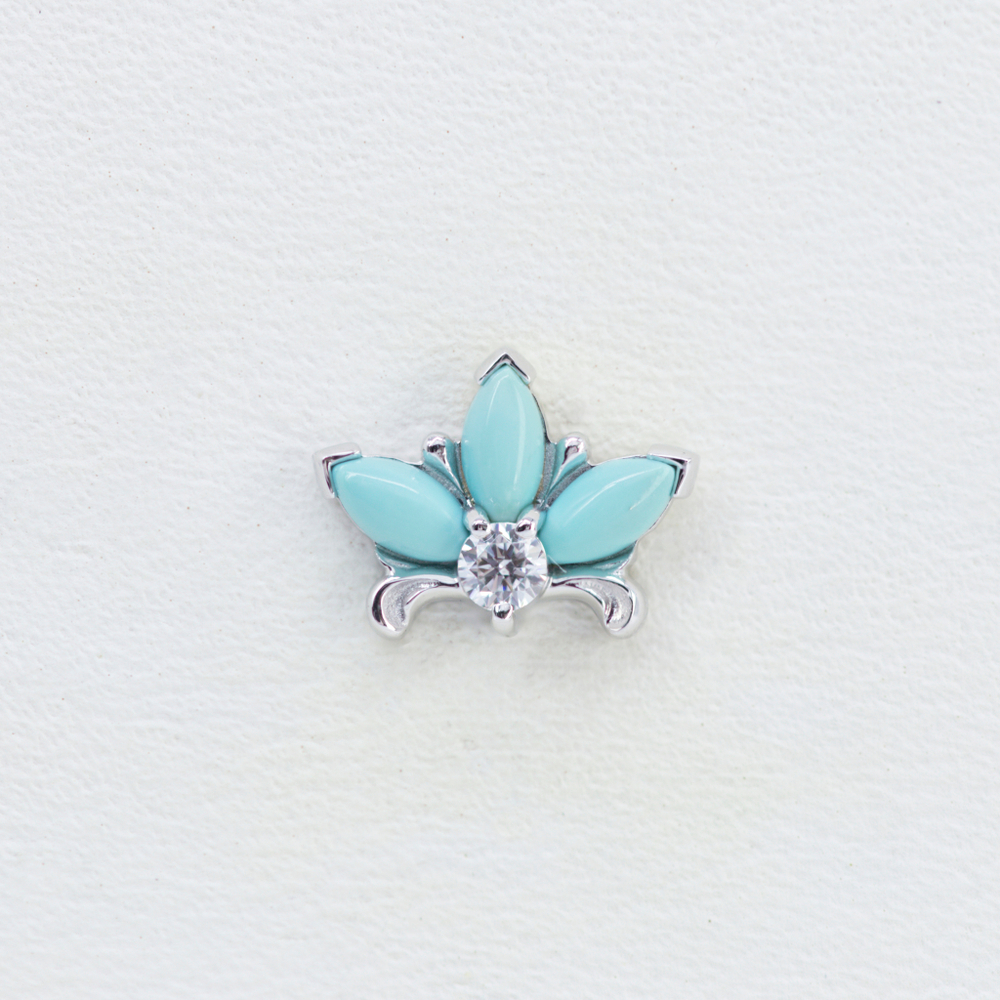 Royal Lily tops with natural stone