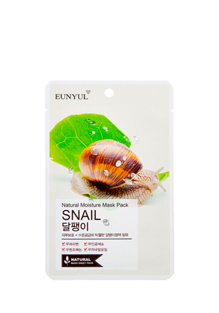 Eunyul Natural Moisture Mask Pack Snail Тканевая маска с муцином улитки