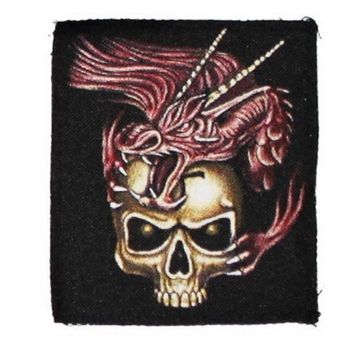 Нашивка Череп с драконом (105X125)