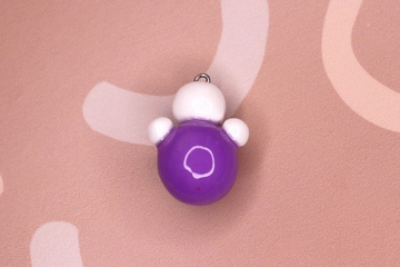 Подвеска неваляшка полимерная глина 30х22 мм