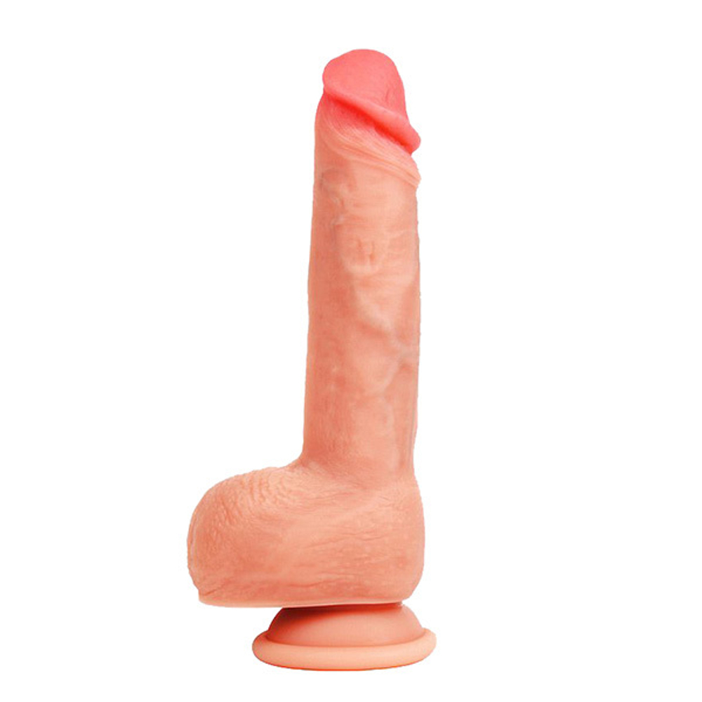 Телесный фаллоимитатор Дерзкий на присоске Bior Toys Erowoman ER-30085