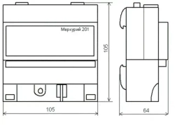 Счетчик электроэнергии однофазный однотарифный INCOTEX Меркурий 201.5 5(60) А без привязки к региону