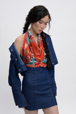 Платок «Кремль - Москва - Фаберже»