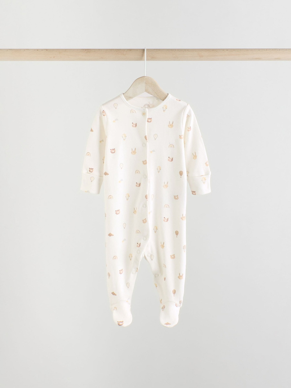 Комбинезон / Cлип для малышей Next E19-693, 5 шт., Бежевый, Молочный