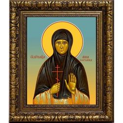 Анна Ефремова преподобномученица послушница. Икона на холсте.