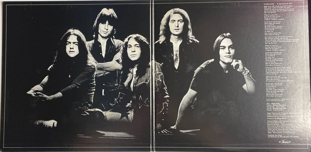 Винтажная виниловая пластинка LP Ritchie Blackmore Rainbow Rising (Japan 1980) (No Obi) Tarot Woman MPX 4024