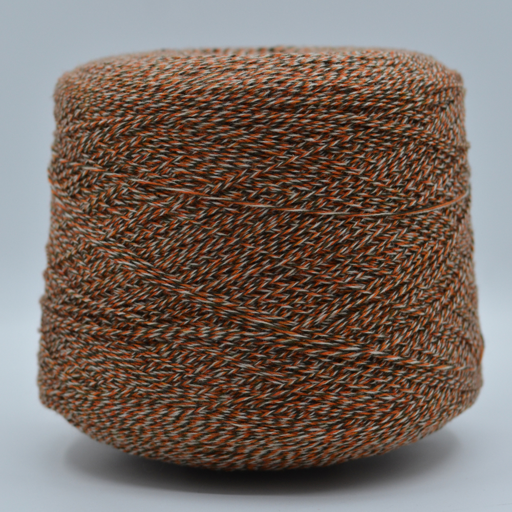 Zegna Baruffa Art. Supergeelong (тыквенно-молочный-оливковый)